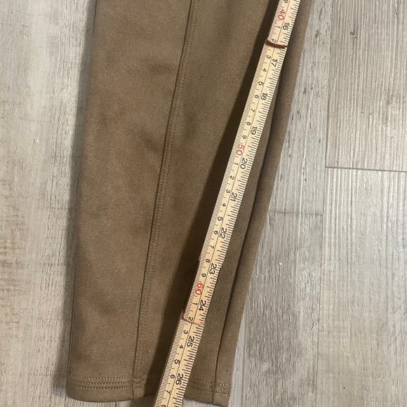 SPANX Faux Suede Rich Caramel High Waisted Leggings Size XL - Picture 11 of 13